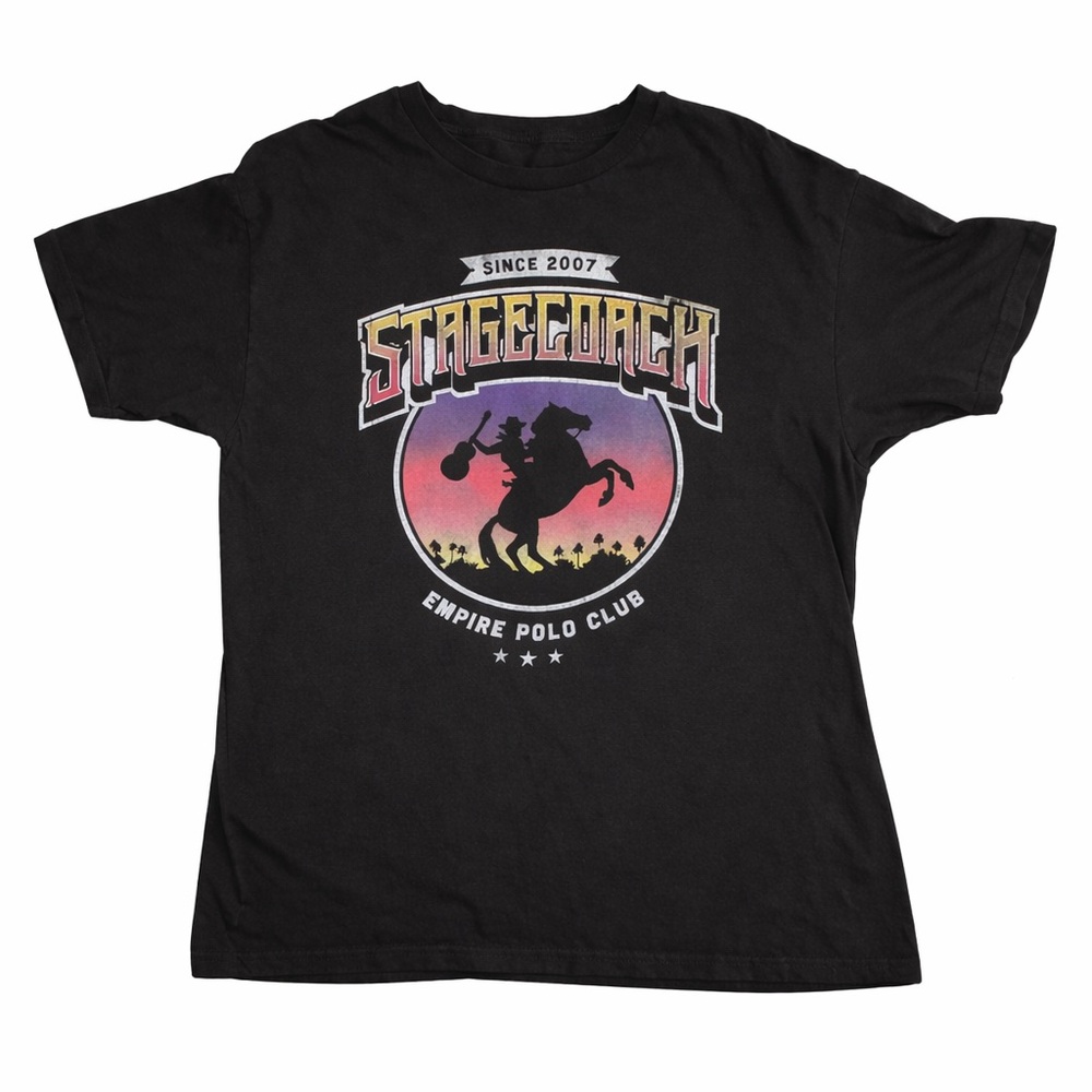 Vintage 2016 Stagecoach Festival‎ TShirt XL 10Year Anniversary polo club country